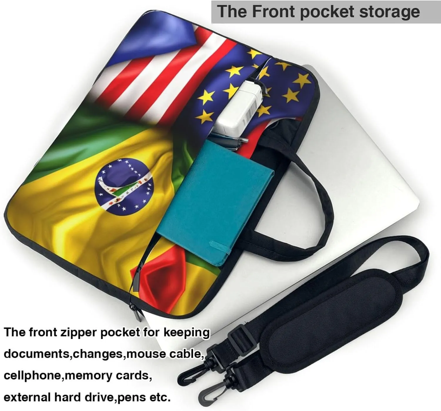 Laptop Bags Stylish, Functional, and Secure Cases for Men and Women, 15.6-inch Laptop Bags angel feathers