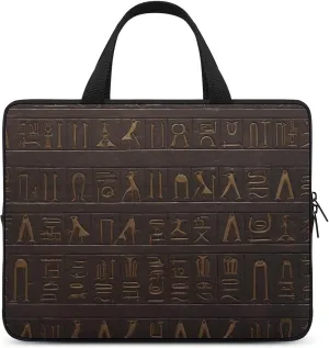 Laptop Case Sleeve 13inch Shockproof Computer Bags Ancient Egyptian Hieroglyph Laptop Bags for Men Women