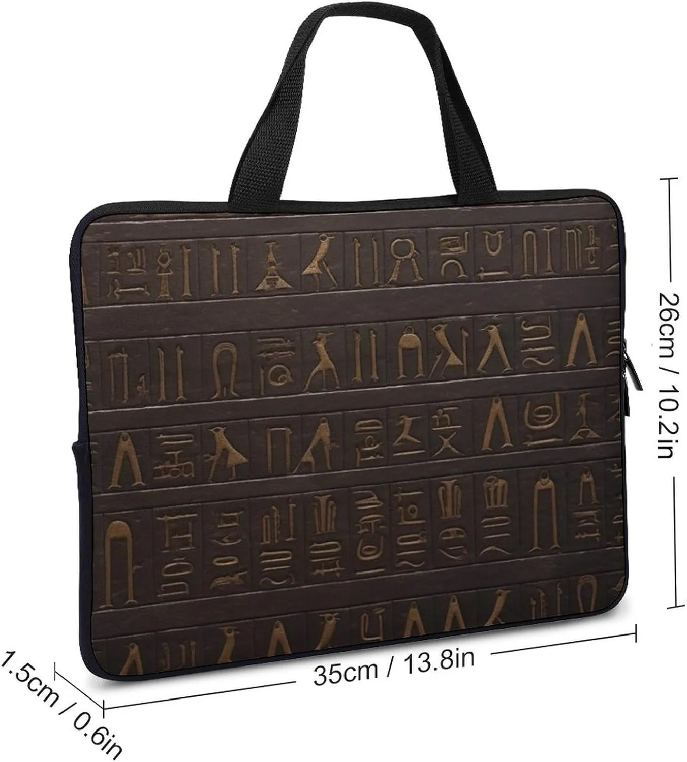 Laptop Case Sleeve 13inch Shockproof Computer Bags Ancient Egyptian Hieroglyph Laptop Bags for Men Women