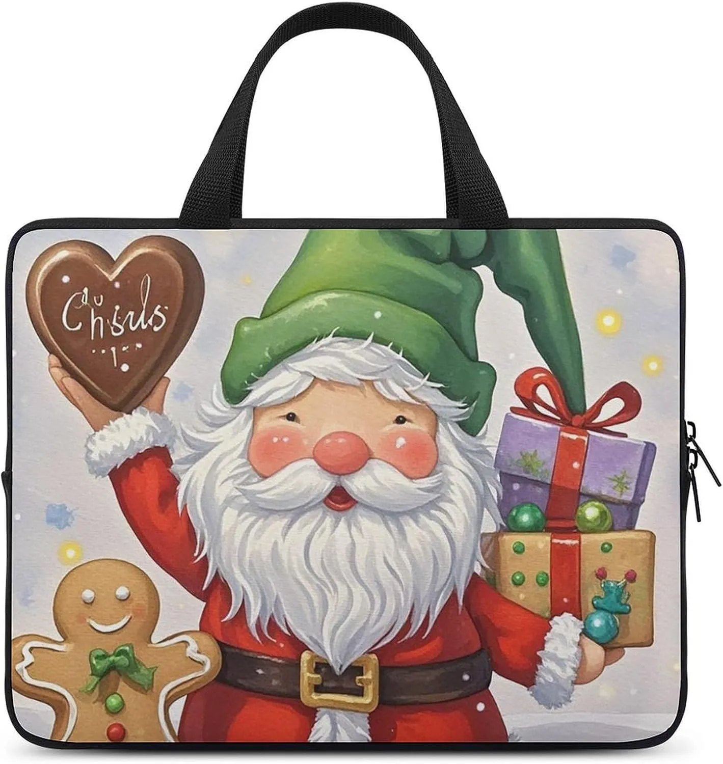 Laptop Case Sleeve Shockproof Computer Carrying Bag Dwarfs and Gingerbread Man Laptop Bag Tote Lightweight Notebook Case Cover Traveling Briefcase Handle Bags for Travel Business 10inch