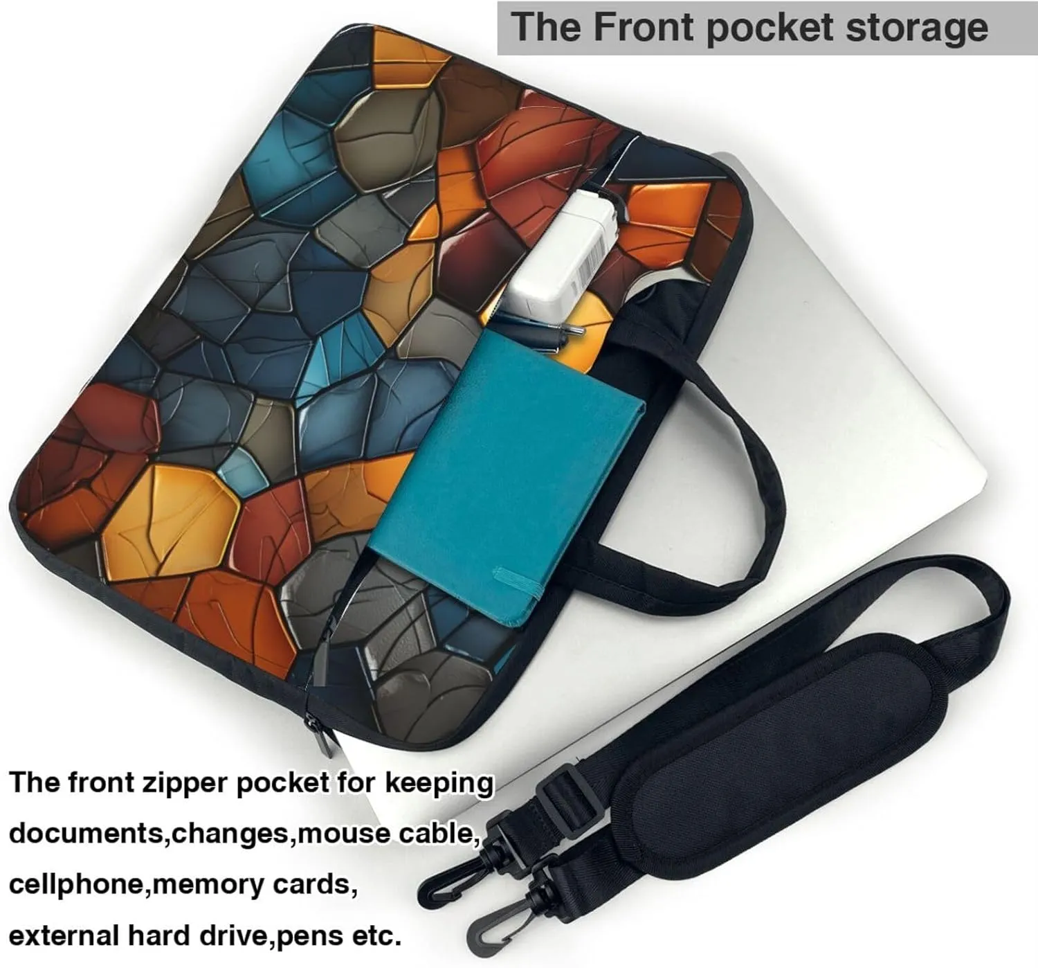 Laptop Sleeve 14 inch Sleeve for Women Men Fragments Notebook Shockproof Laptop Case Carrying Case