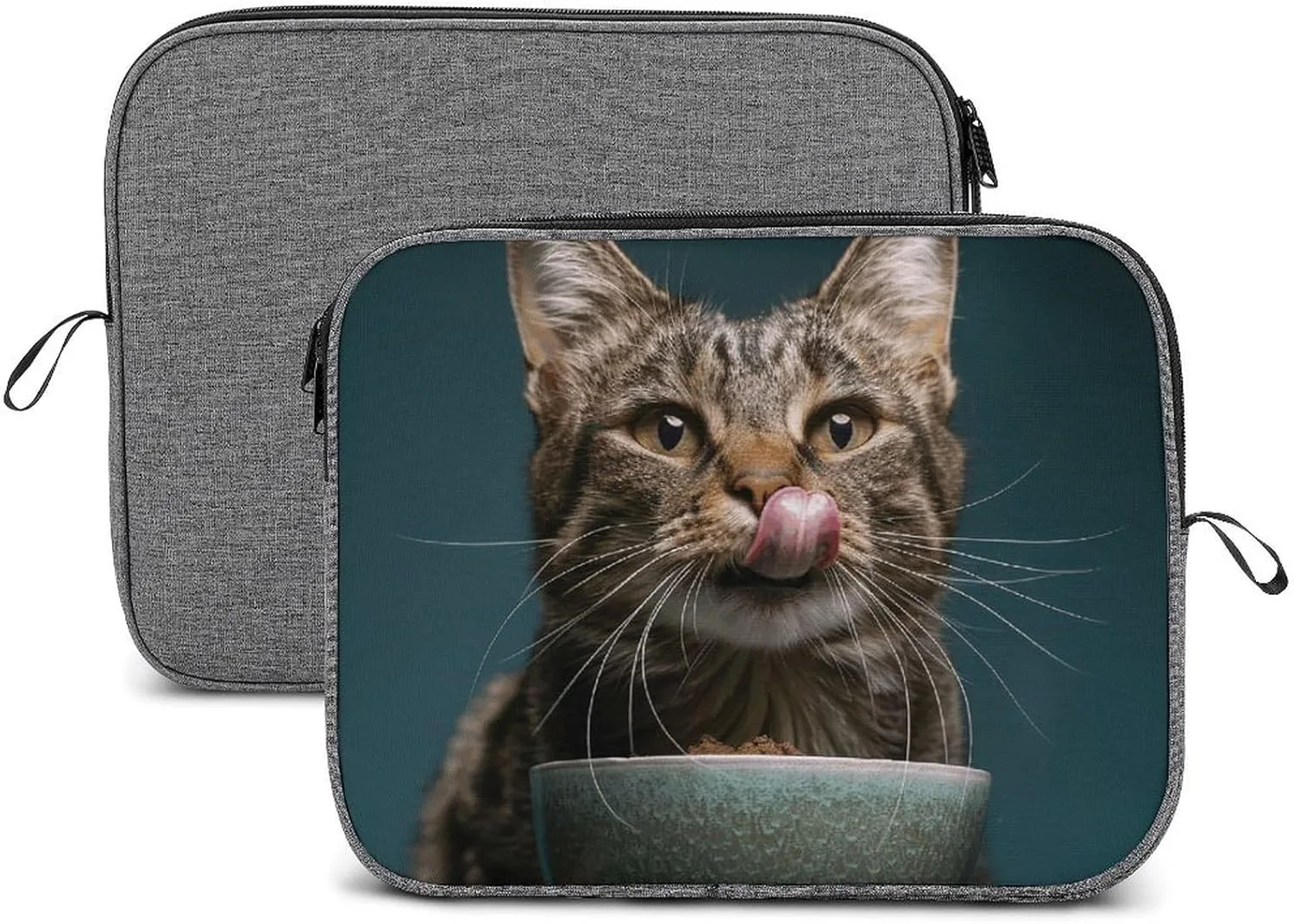 Laptop Sleeve Bag 13inch Slim Computer Carrying Bag Cat Licking Tongue Laptop Protective Case Briefcase Handbag