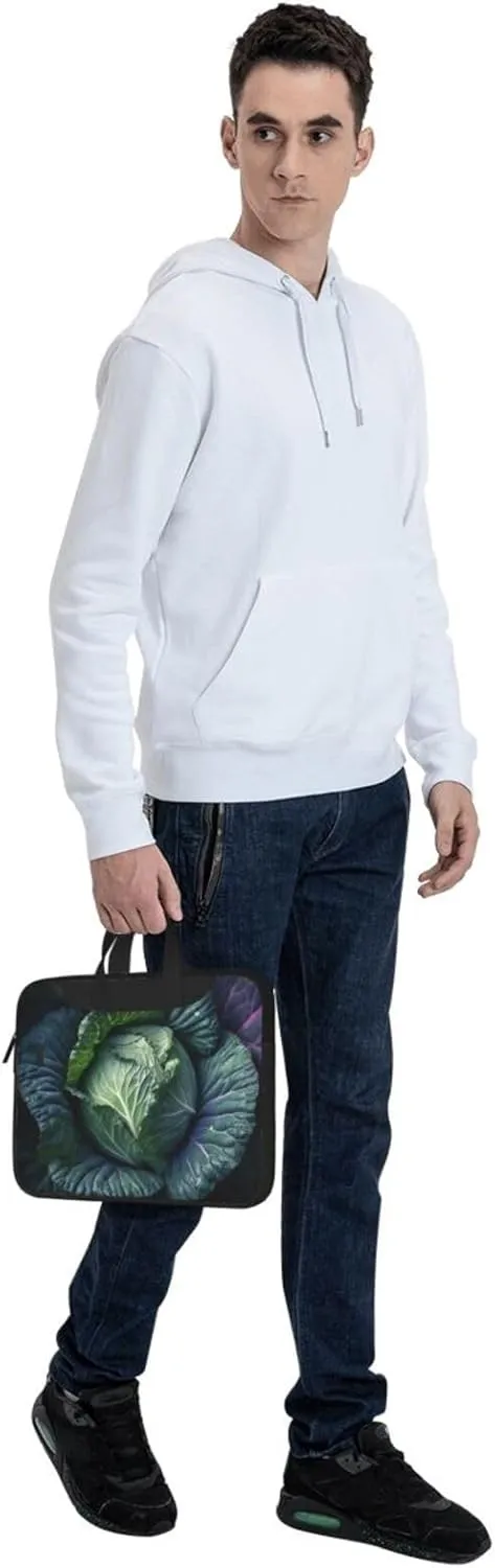 Laptop Sleeve Bag Shockproof Notebook Case Bright Cabbage Computer Carrying Case with Shoulder Strap 14 inch