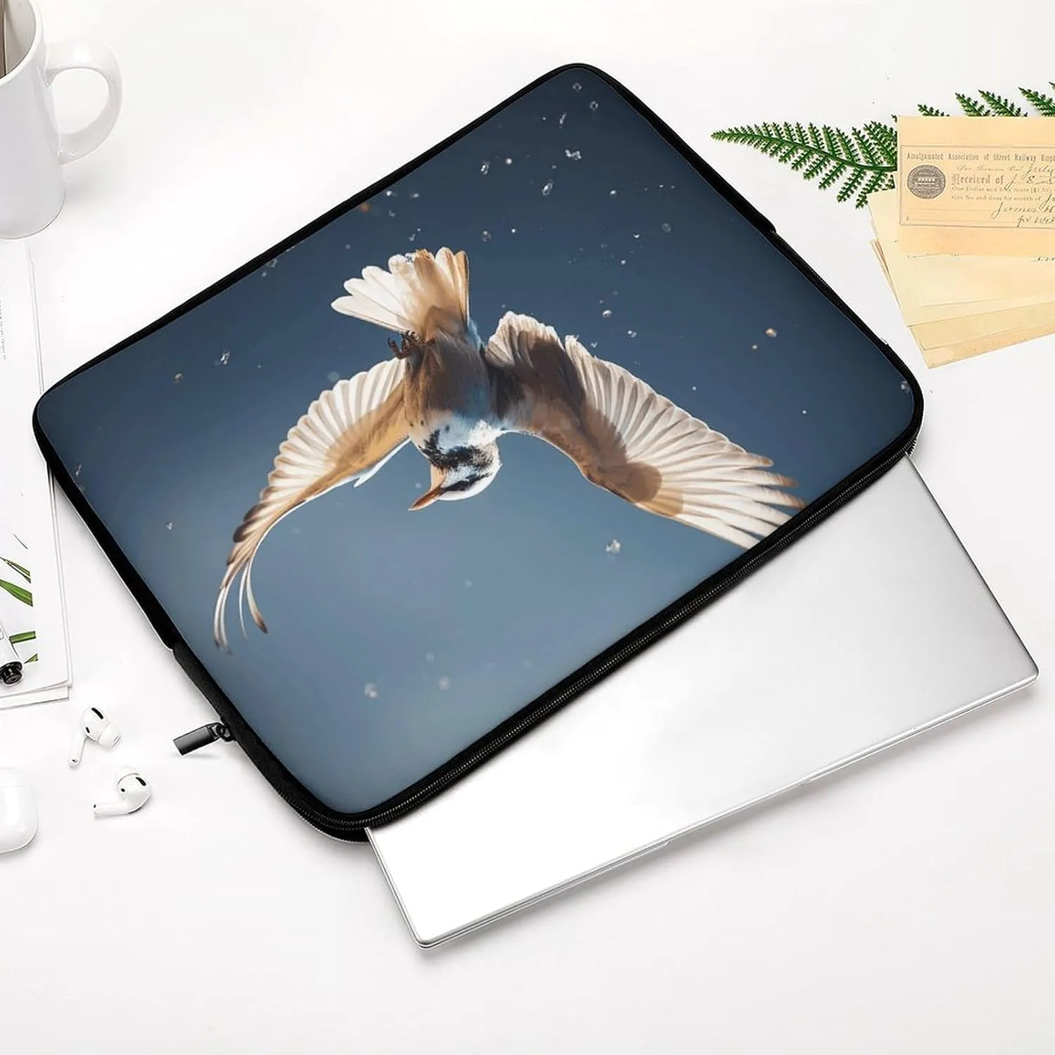 Laptop Sleeve Bird Migration Laptop Case Slim Laptop Bag Durable Briefcase Shockproof Laptop Protective Case for Men Women Work Travel 13inch, 3C0703000