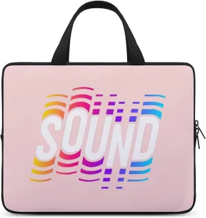 Laptop Sleeve Case Alphabets Sound Handle Bag Shock-proof Fascinated Traveling Computer Cover Tote Briefcase