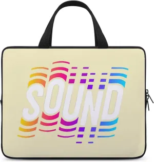 Laptop Sleeve Case Alphabets Sound Handle Bag Shockproof Trendy Traveling Computer Cover Tote Briefcase