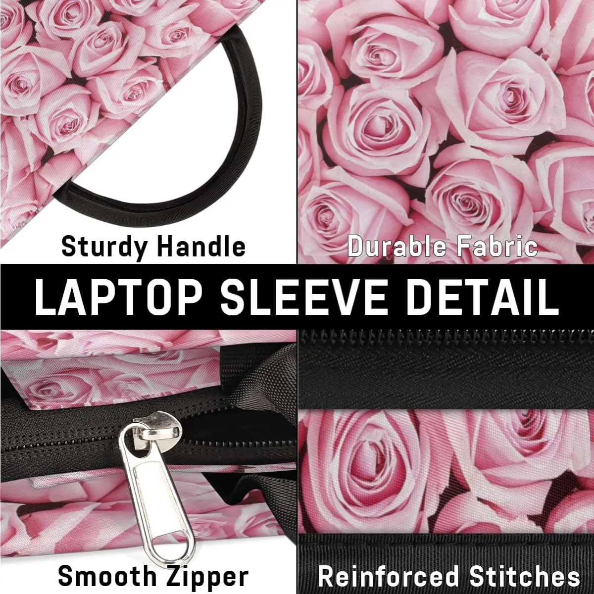 Laptop Sleeve Case for Women Men Laptop Bag Durable Travel Computer Carrying Bag with Handle Accessories Bags