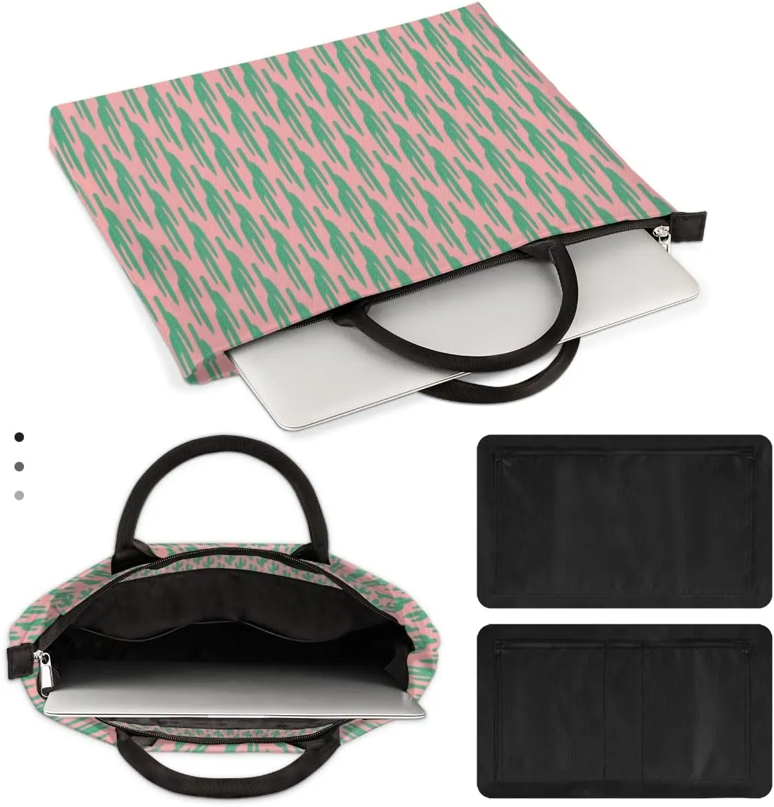 Laptop Sleeve Case for Women Men Laptop Bag Durable Travel Computer Carrying Bag with Handle Accessories Bags
