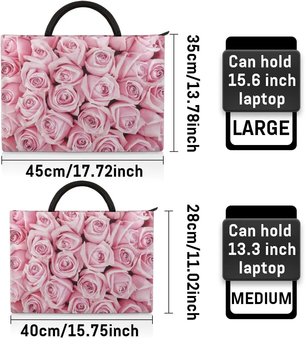 Laptop Sleeve Case for Women Men Laptop Bag Durable Travel Computer Carrying Bag with Handle Accessories Bags