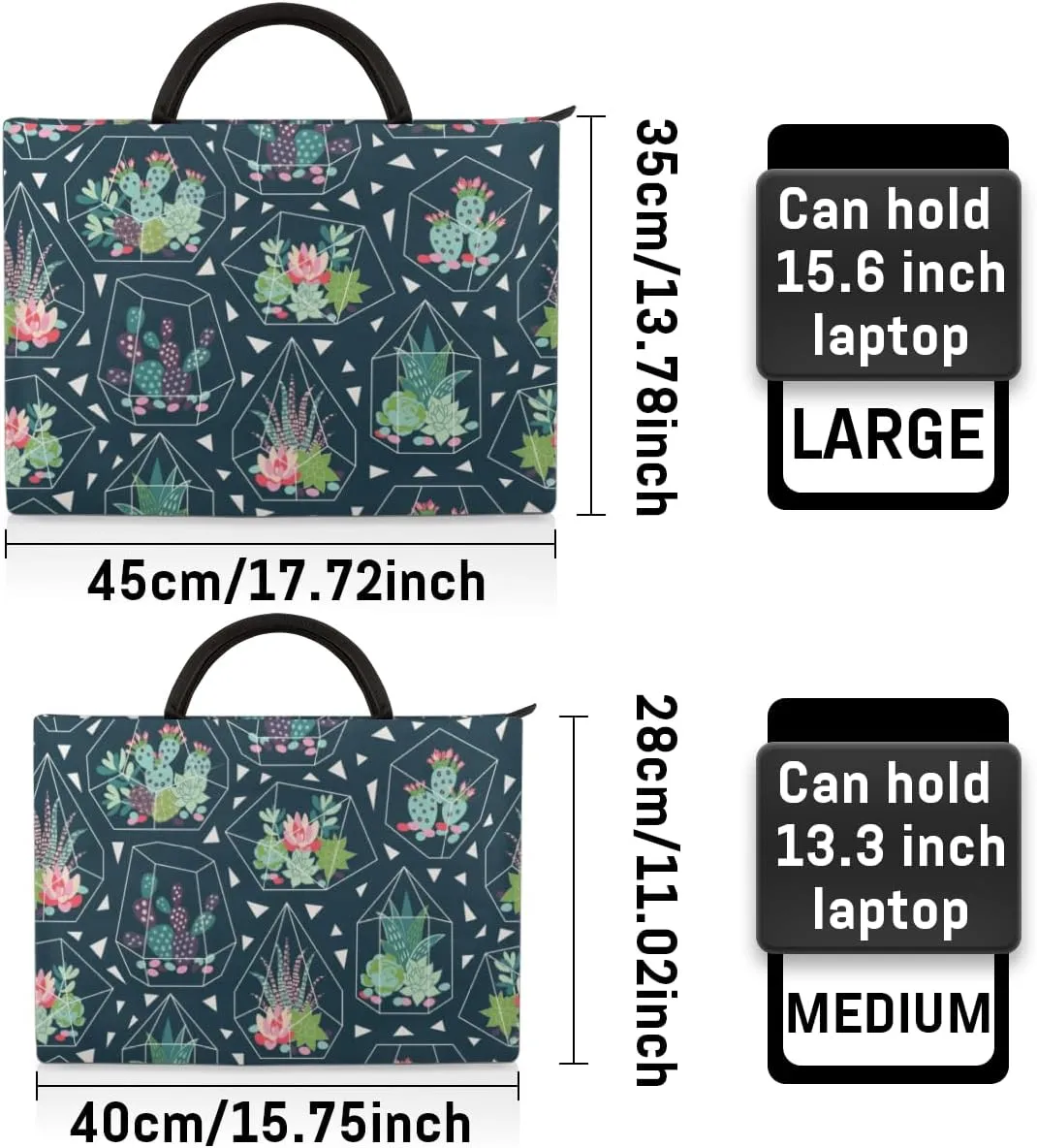 Laptop Sleeve Case for Women Men Laptop Bag Durable Travel Computer Carrying Bag with Handle Accessories Bags