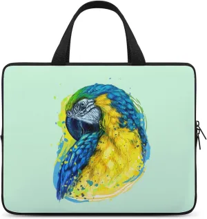 Laptop Sleeve Case Parrot Handle Bag Shock-proof Aesthetic Durable Computer Cover Carry-on Briefcase
