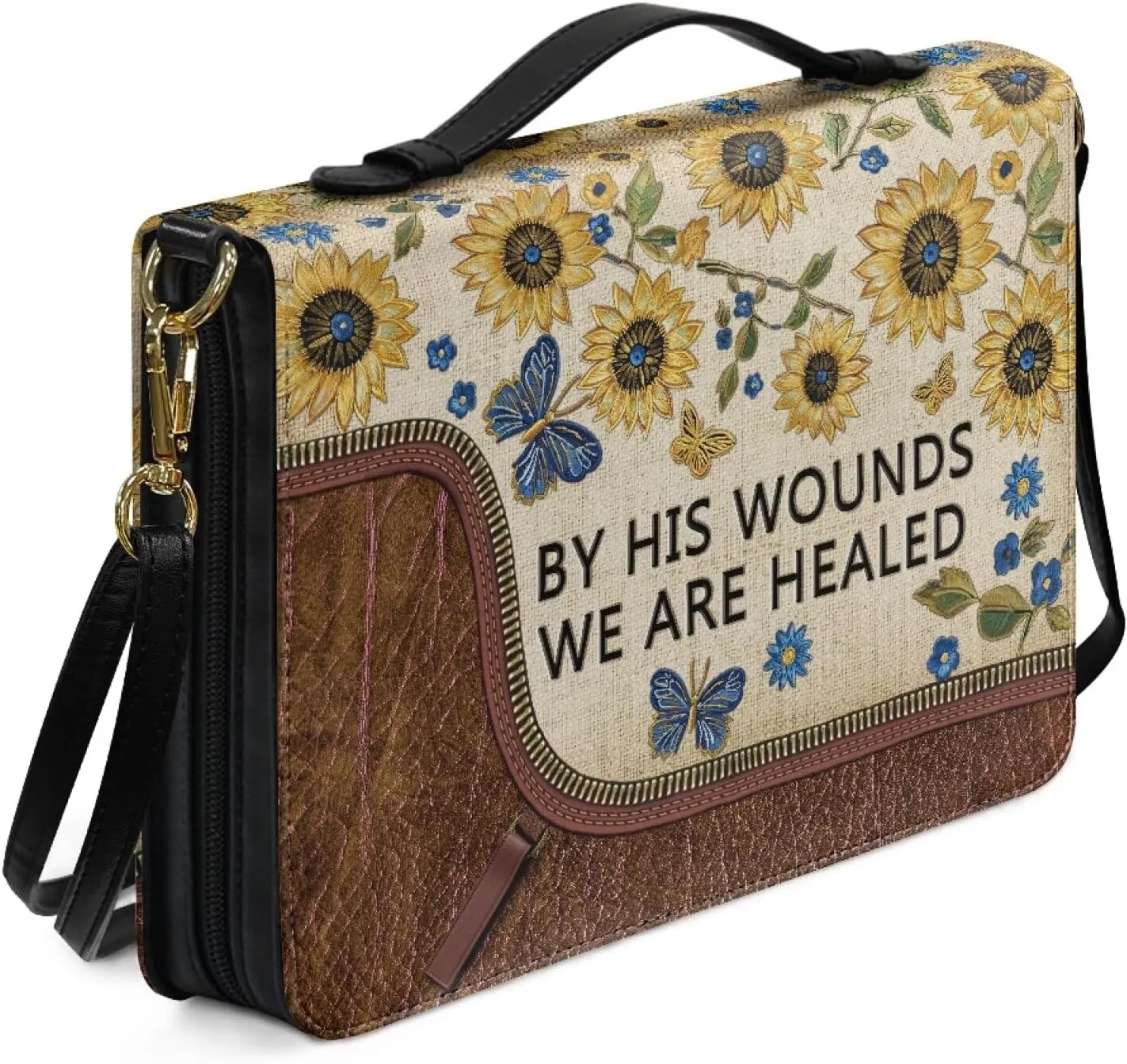 Large Bible Cover Case for Women Men Waterproof Study Church Bag Religious Christian Accessories M-2XL