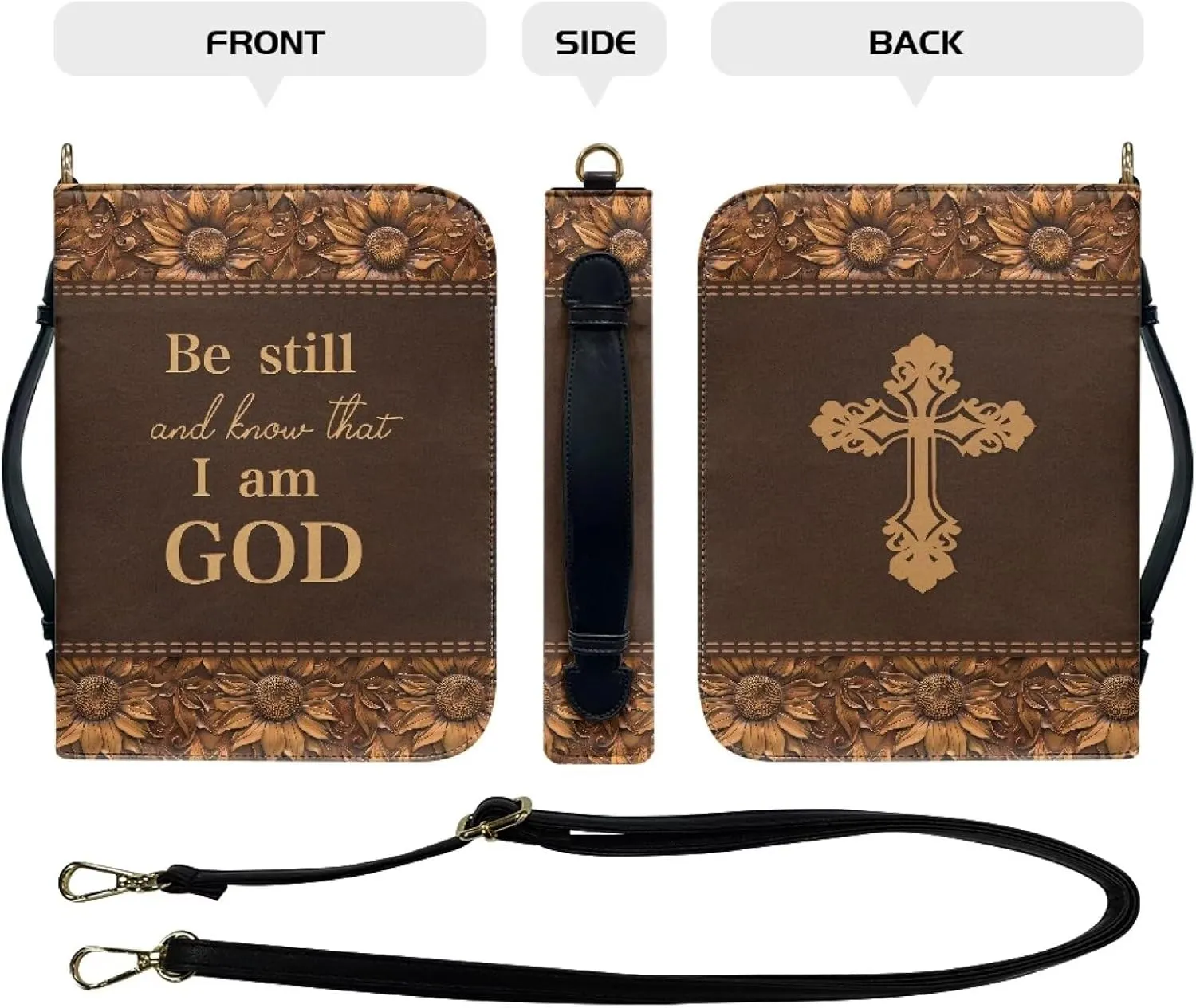 Large Bible Cover Case for Women Men Waterproof Study Church Bag Religious Christian Accessories M-2XL