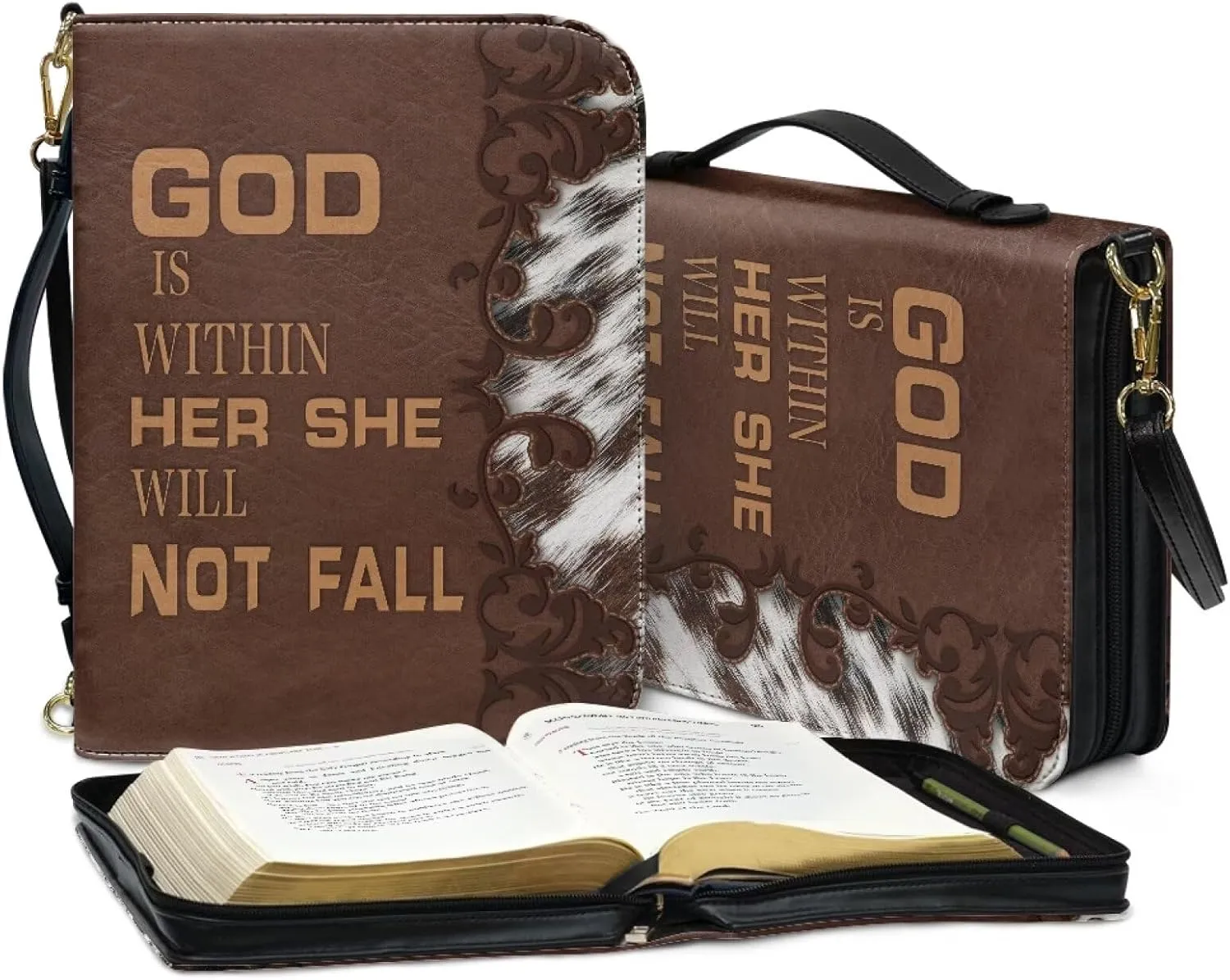 Large Bible Cover Case for Women Men Waterproof Study Church Bag Religious Christian Accessories M-2XL