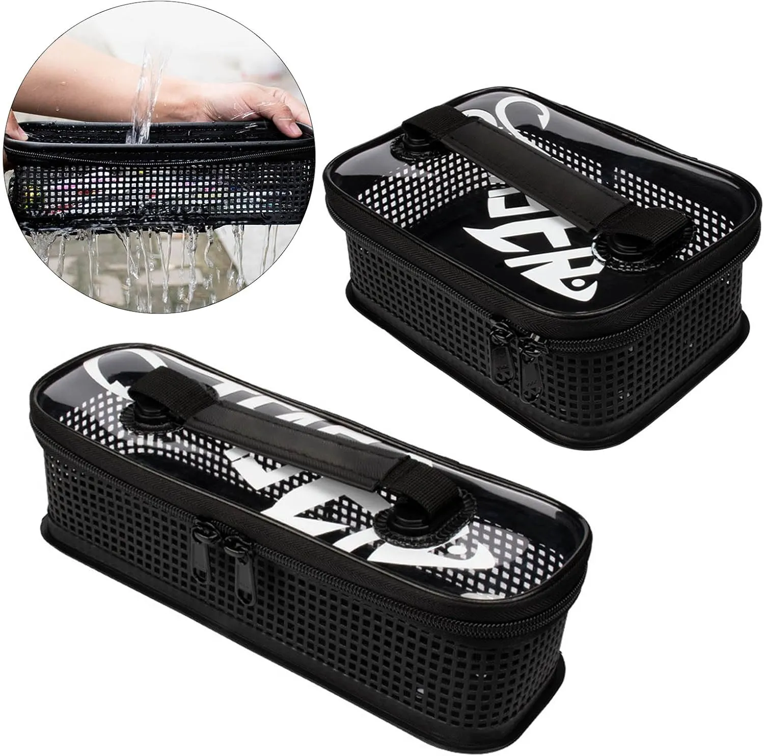 Large Capacity Jigging Lures Hook Fishing Bags Metal Fishing Lures Baits Hook Box Main Line Float Storage Case Handbag