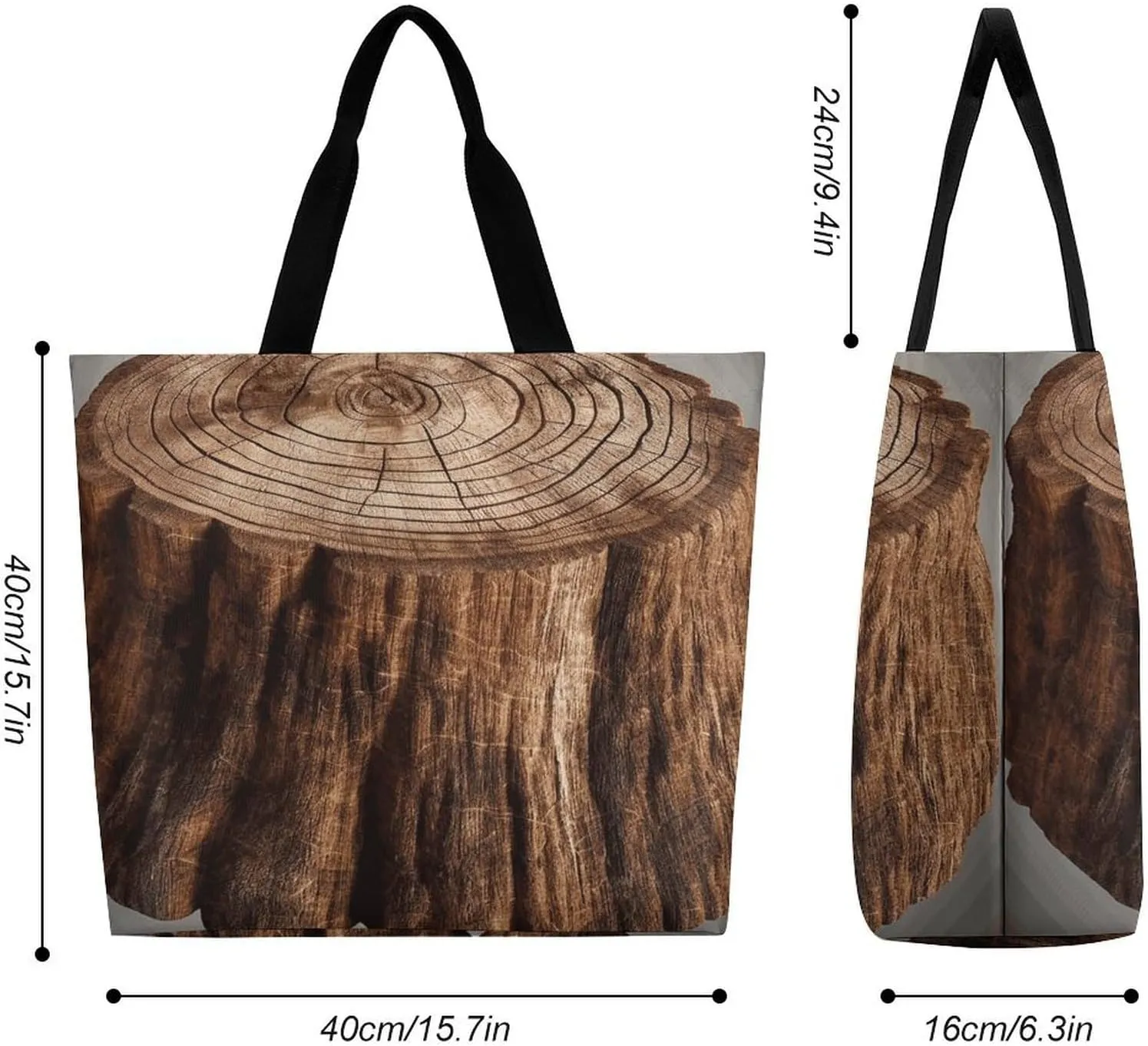 Large Capacity Shopping Bag Space with Cluster Canvas Grocery Bags Foldable Tote Bag