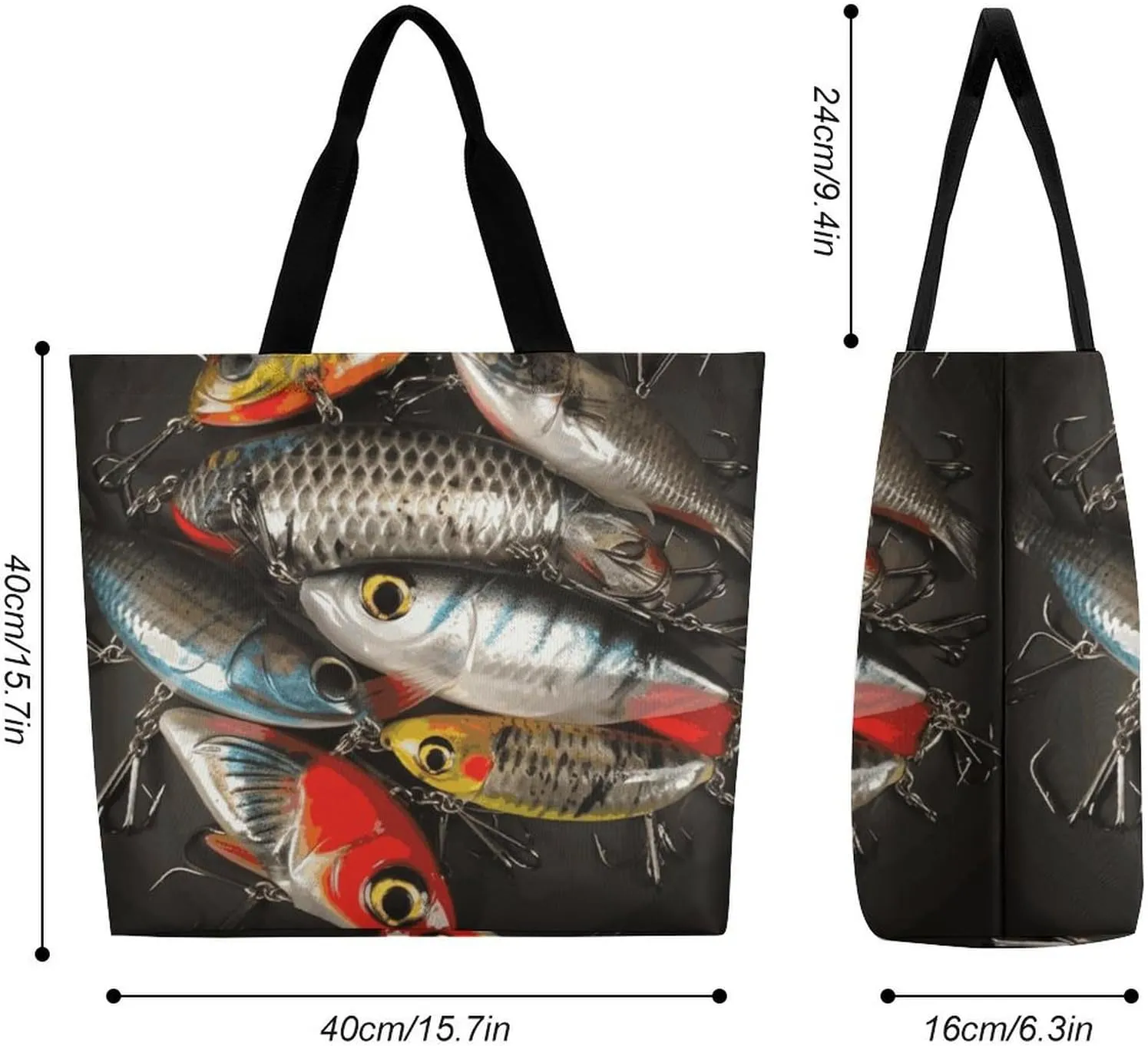Large Capacity Shopping Bag Switzerland Alps Canvas Grocery Bags Foldable Tote Bag