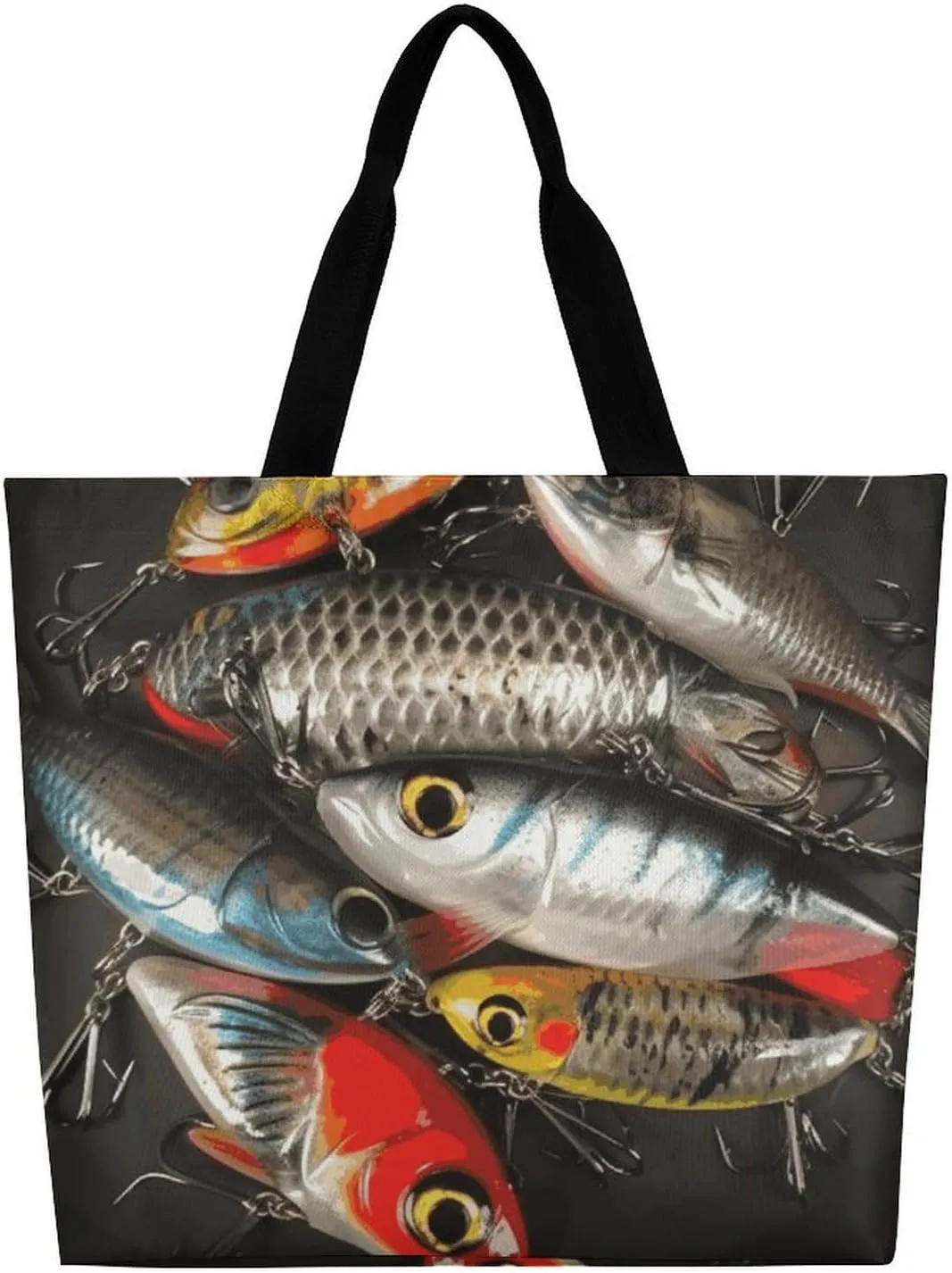 Large Capacity Shopping Bag Switzerland Alps Canvas Grocery Bags Foldable Tote Bag