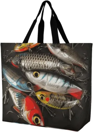 Large Capacity Shopping Bag Switzerland Alps Canvas Grocery Bags Foldable Tote Bag