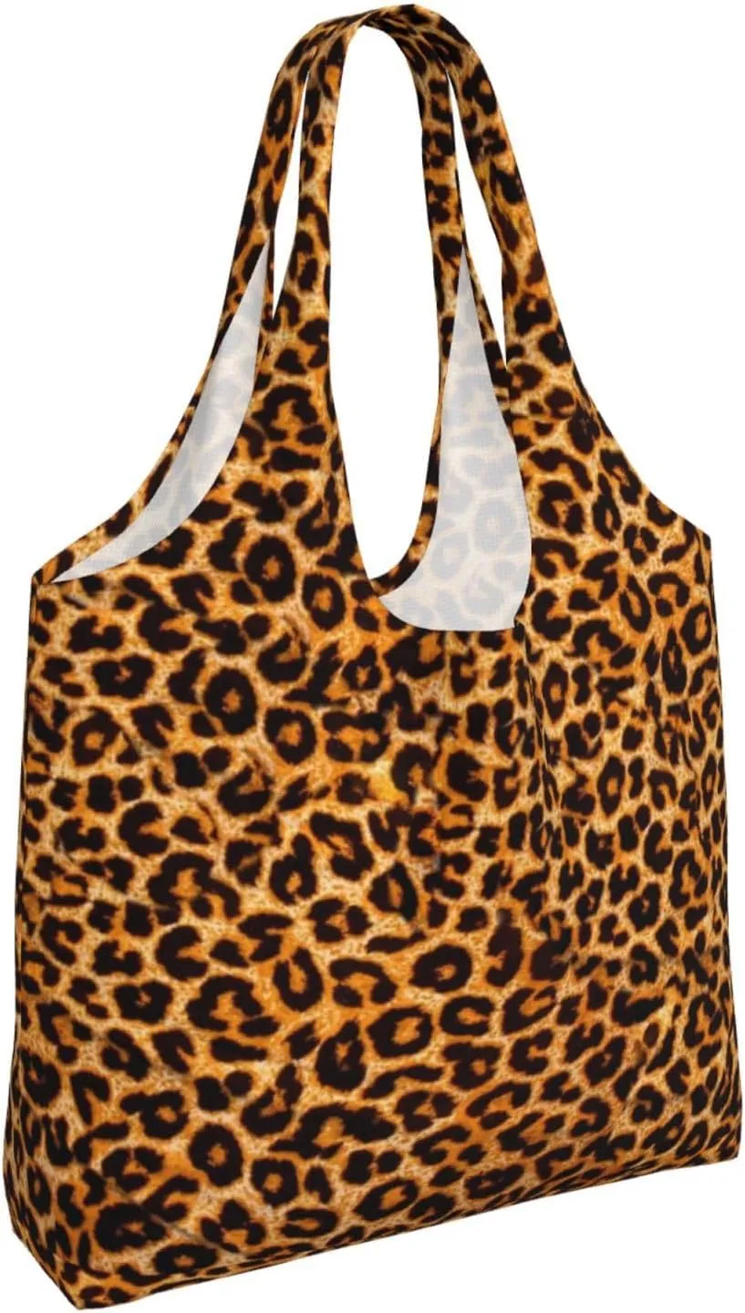 Large Foldable Reusable Grocery Bags, Machine Washable Tote Bag Kitchen Essential