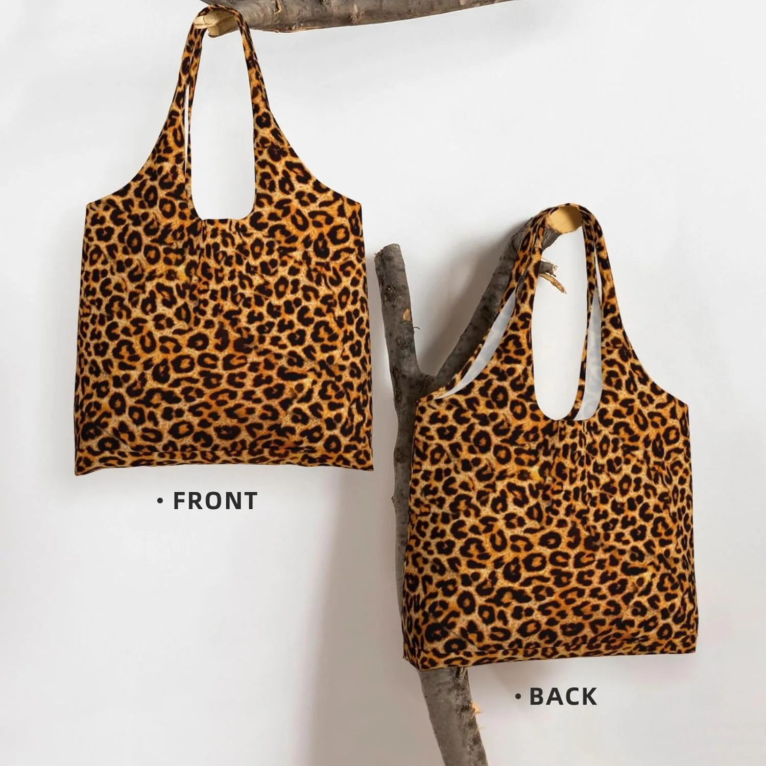Large Foldable Reusable Grocery Bags, Machine Washable Tote Bag Kitchen Essential