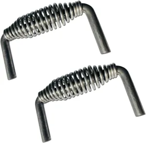 LavaLock Island Outdoor, LLC 5-3/8" Stainless Spring Handle with 1/2" Steel Rod (6" Wide, 3.5" Tall) - Weld ON (2)