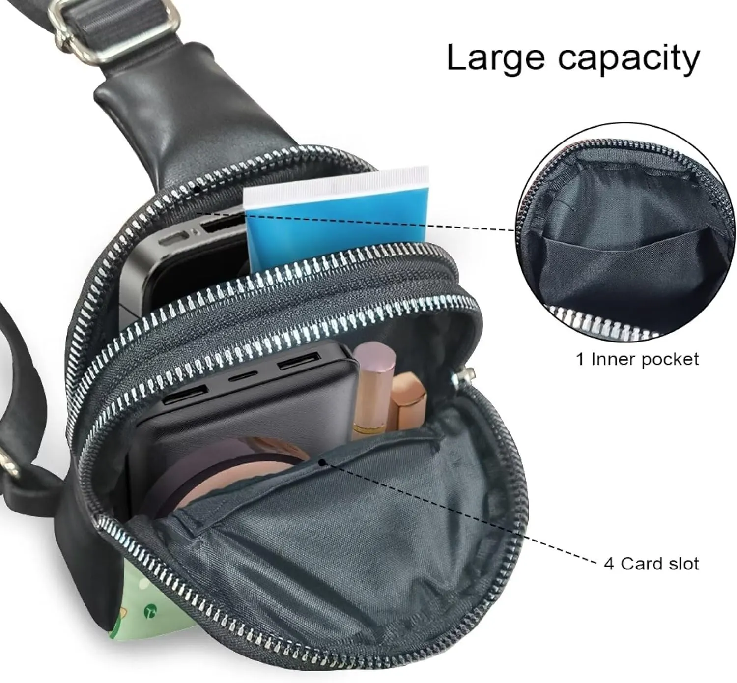 Leahter Small Sling Bag for Women,RFID Crossbody Bag Crossbody Purse for Women Gift