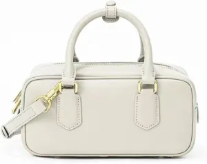 Leather Bags for Women, Women's Top-handle Handbags with Detachable Strap, Small Crossbody Women Purse, Tote Bag