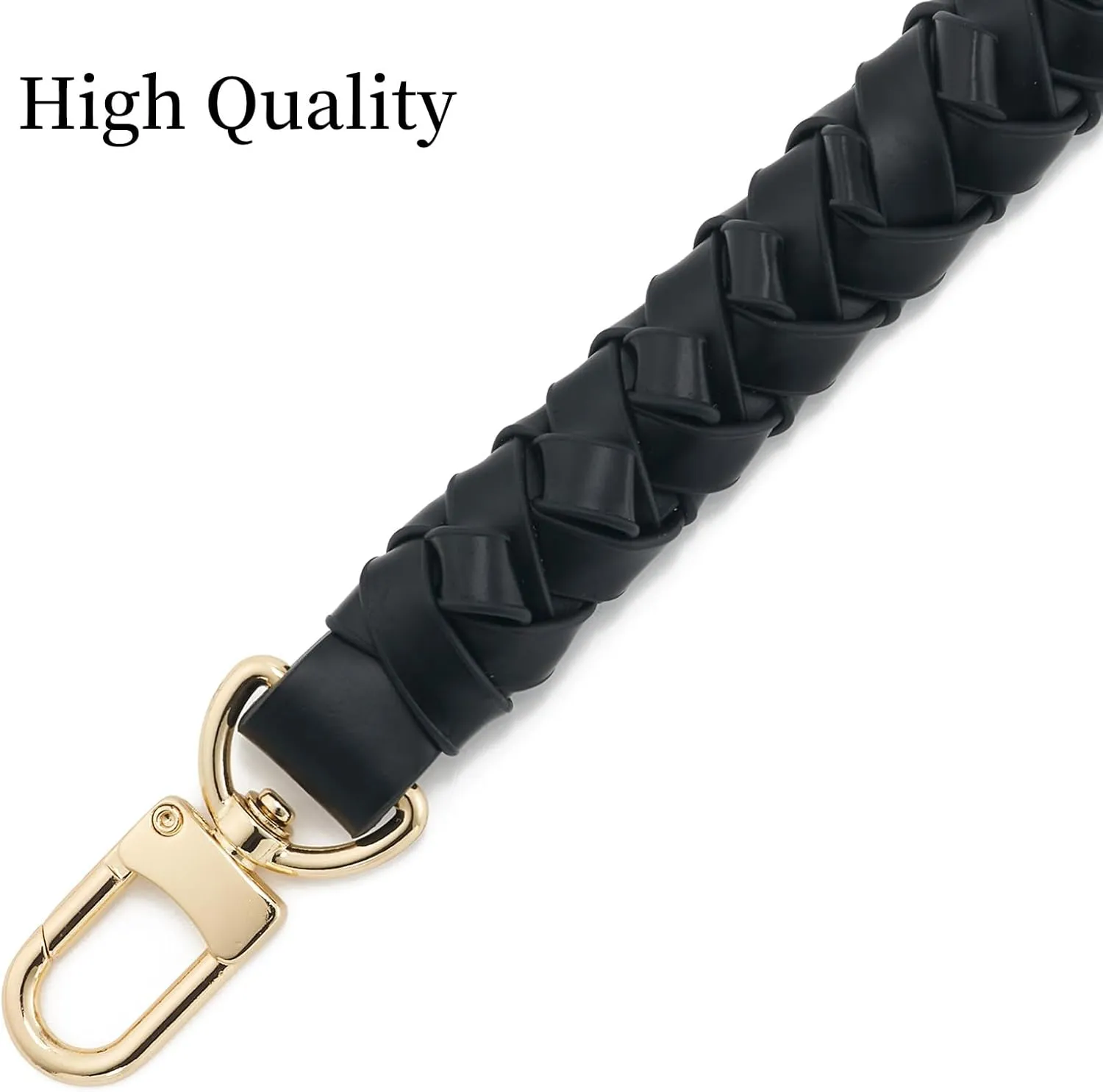Leather Braided Handle for Neonoe Bucket Pochette Beaubourg Hobo Bag Women Woven Purse Replacement Short Top Handle Strap