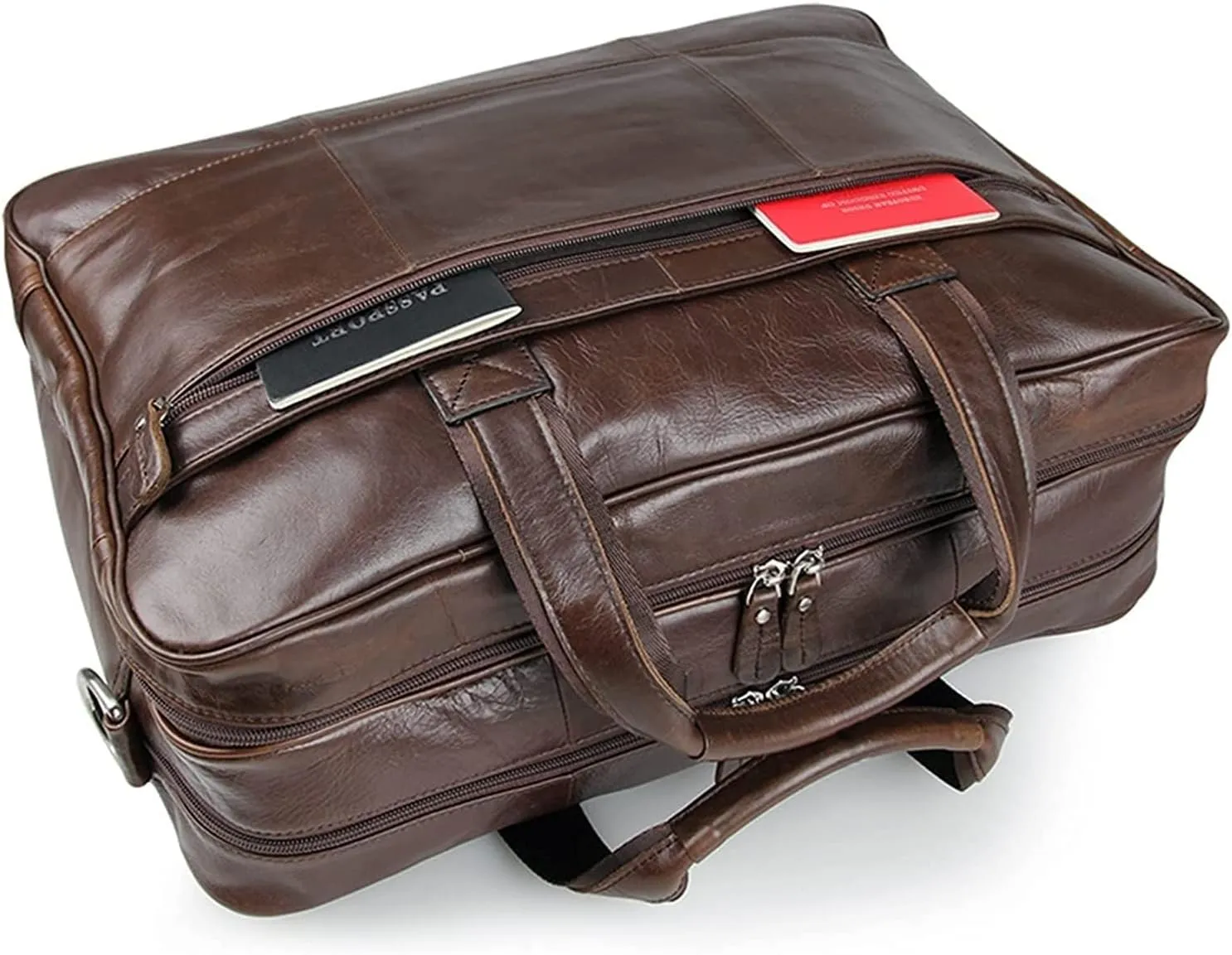 Leather Briefcases for Men Laptop Case A Must Have Leather Computer Bag for Men(17 Inch)