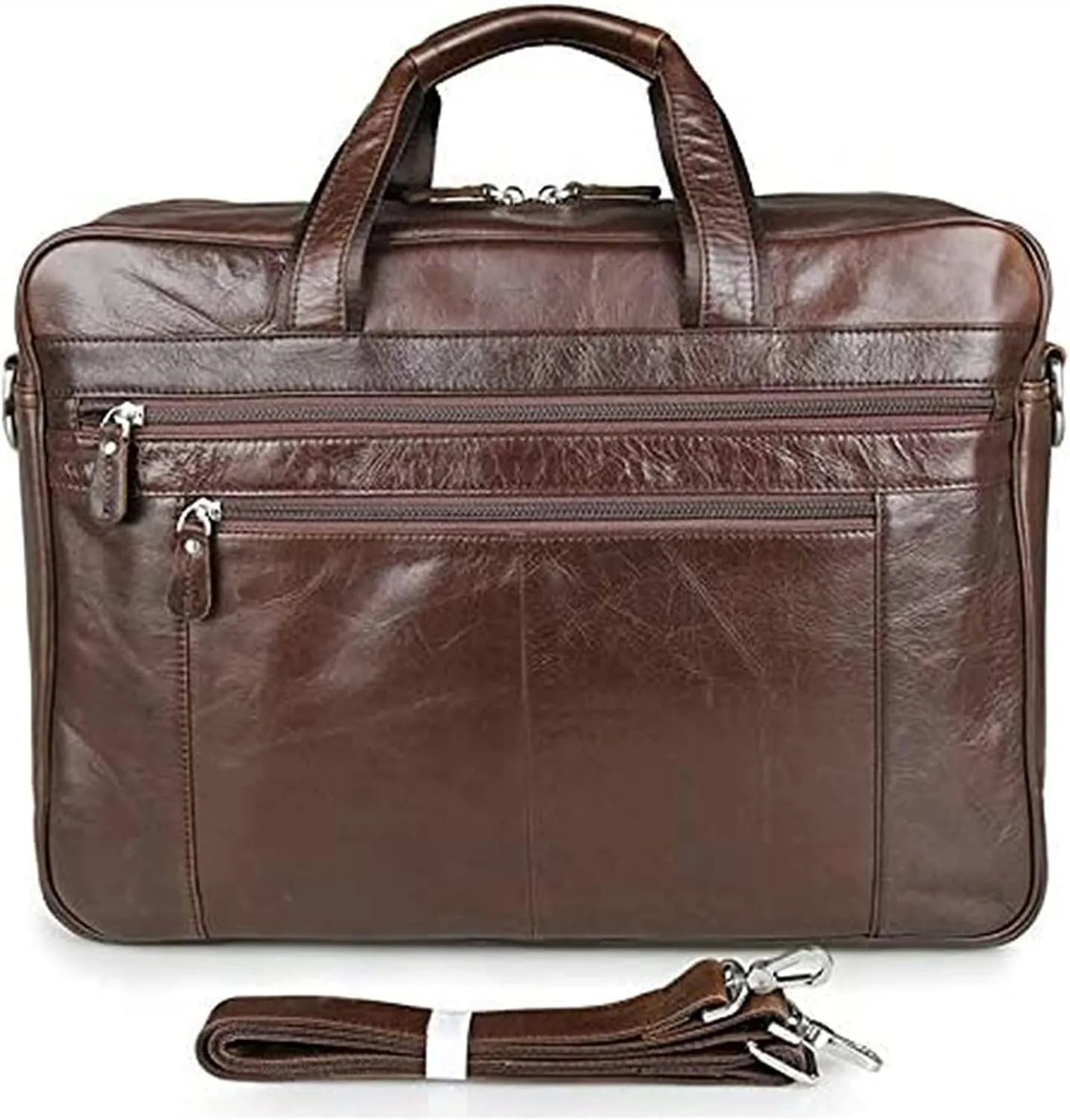 Leather Briefcases for Men Laptop Case A Must Have Leather Computer Bag for Men(17 Inch)