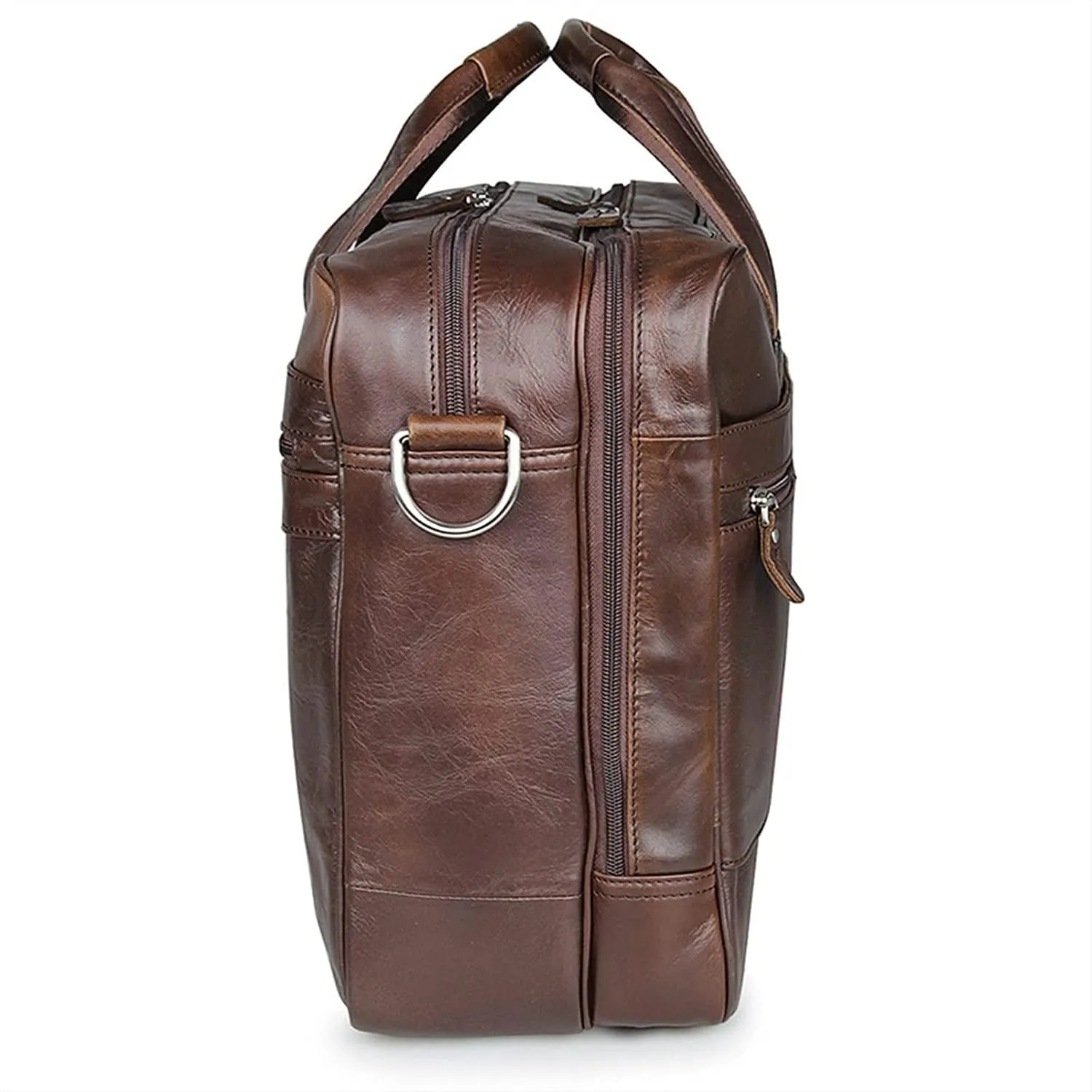 Leather Briefcases for Men Laptop Case A Must Have Leather Computer Bag for Men(17 Inch)