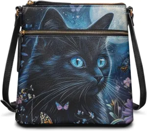 Leather Crossbody Bags for Women Tote Bag with Zipper Waterproof Shoulder Bag Travel Work Soft Handbag