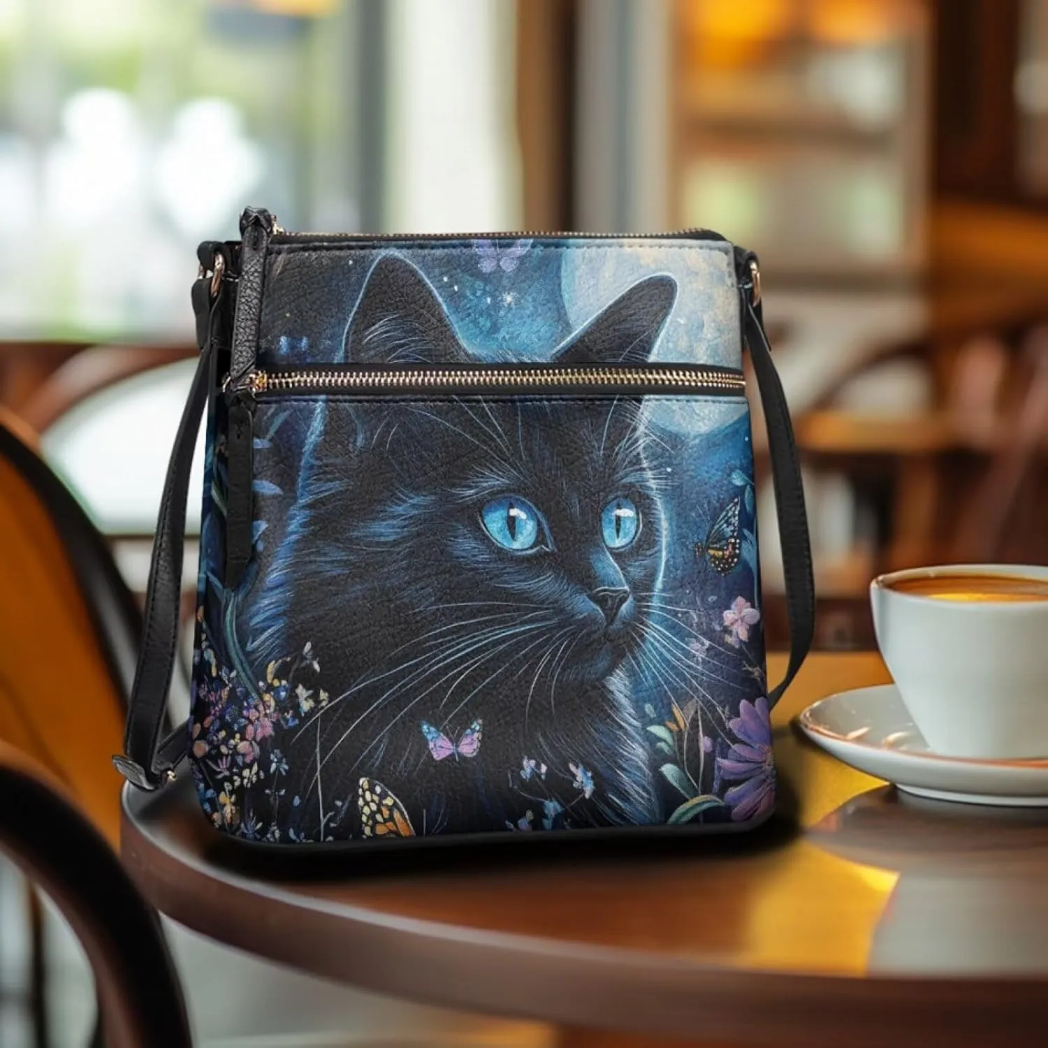 Leather Crossbody Bags for Women Tote Bag with Zipper Waterproof Shoulder Bag Travel Work Soft Handbag