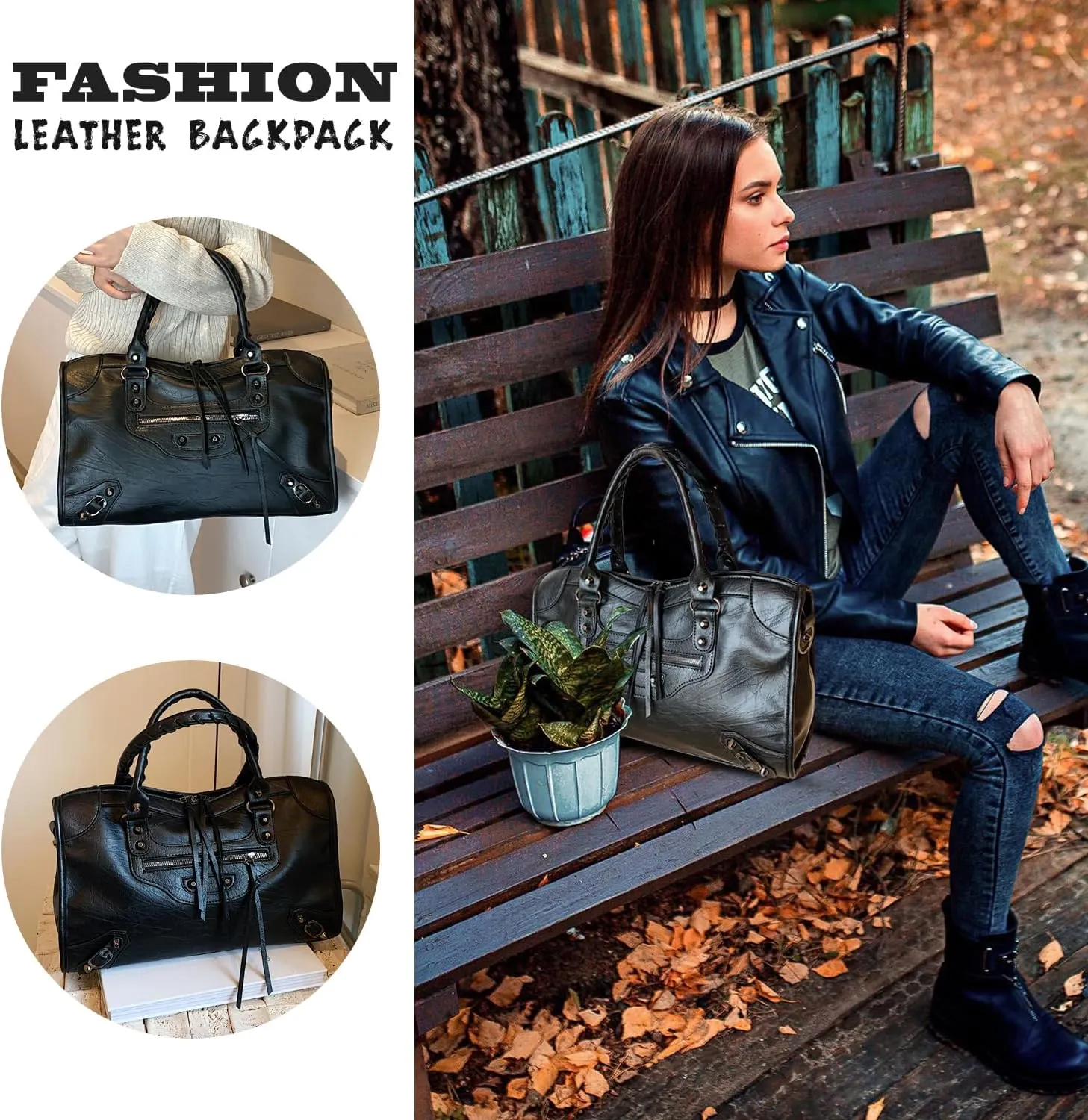 Leather Crossbody Bags for Women - Trendy Hobo Shoulder Purse, Adjustable Strap, Stylish Tote for Work, Travel & Casual Use