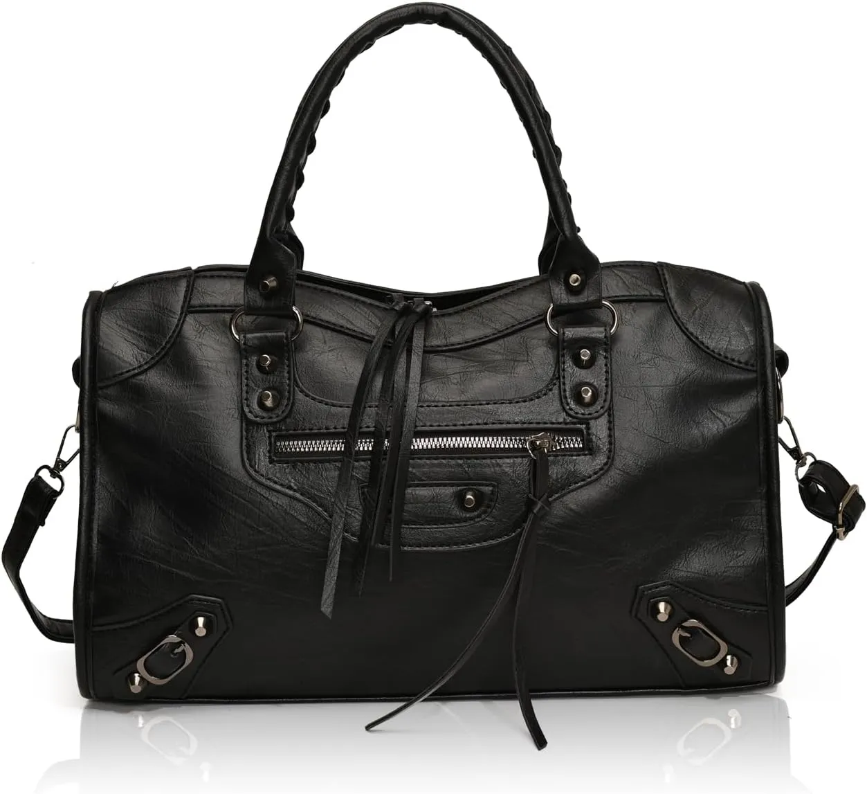 Leather Crossbody Bags for Women - Trendy Hobo Shoulder Purse, Adjustable Strap, Stylish Tote for Work, Travel & Casual Use