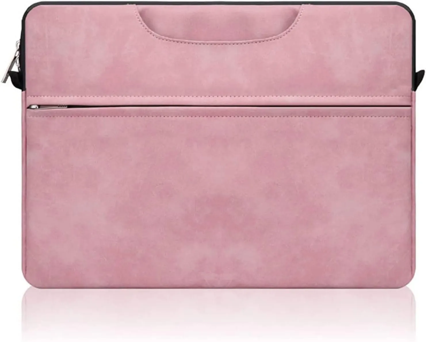 Leather Laptop Briefcase,Waterproof Travel Messenger Bags 14-Inch Laptop Bag