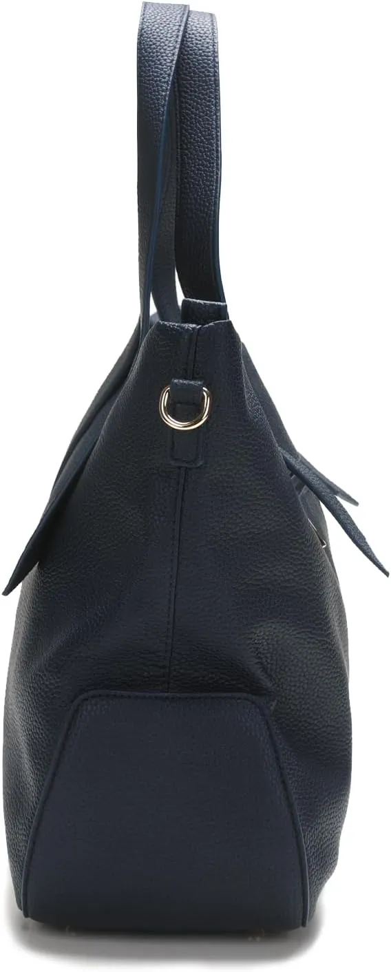 Leather Tote Shoulder Bag for Women Satchel Handbag with Top Handles | Minimalist Elegant | Large Capacity Bag