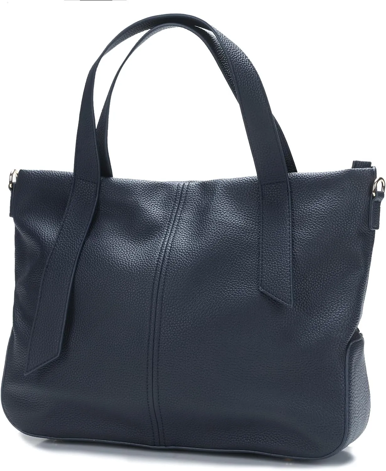 Leather Tote Shoulder Bag for Women Satchel Handbag with Top Handles | Minimalist Elegant | Large Capacity Bag