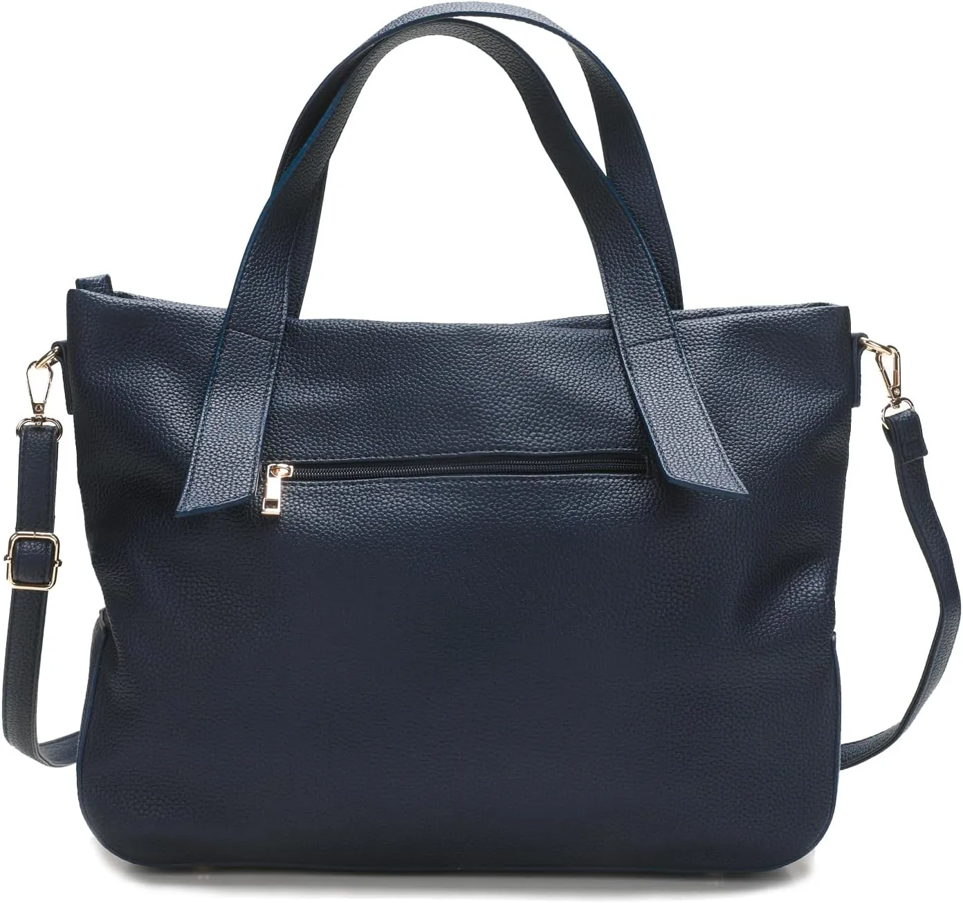 Leather Tote Shoulder Bag for Women Satchel Handbag with Top Handles | Minimalist Elegant | Large Capacity Bag