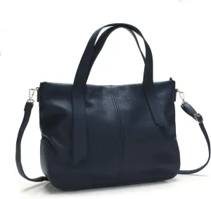 Leather Tote Shoulder Bag for Women Satchel Handbag with Top Handles | Minimalist Elegant | Large Capacity Bag