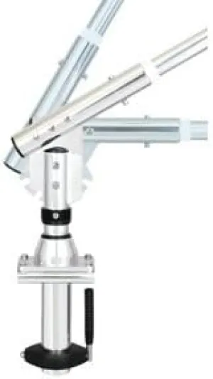 LEE'S TACKLE SW9300 / Lee039;s Sidewinder Bolt-In Outrigger Mounts, Lay-Down Version - Silver(Pair)