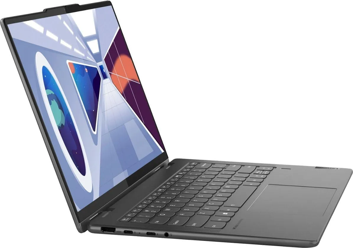 Lenovo Yoga 7 14 2-in-1 AI PC Laptop 14" WUXGA IPS Touch (Glossy) Intel 12-core Ultra 5 125U Processor (Beats i7-1335U) 16GB RAM 512GB SSD Backlit Fingerprint Thunderbolt4 Win11 Gray   HDMI Cable