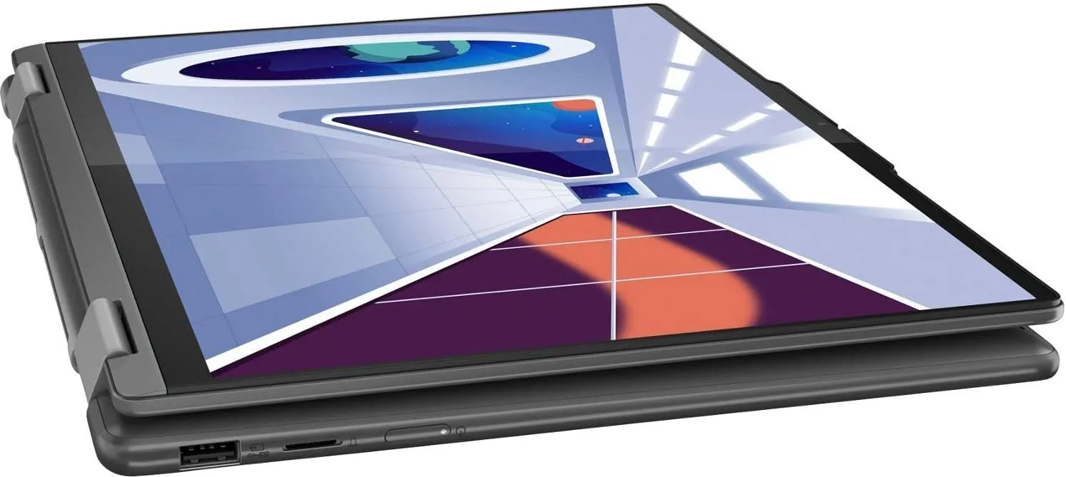 Lenovo Yoga 7 14 2-in-1 AI PC Laptop 14" WUXGA IPS Touch (Glossy) Intel 12-core Ultra 5 125U Processor (Beats i7-1335U) 16GB RAM 512GB SSD Backlit Fingerprint Thunderbolt4 Win11 Gray   HDMI Cable