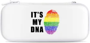Lgbt It'S My DNA Compatible with Switch Carrying Case Hard Travel Game Bag Pouch with 15 Games Accessories