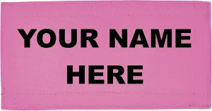 Lightning X Custom Embroidered Rip-Away Patch for LXP Fire Fighter Turnout Gear Bags w/Embroidered Name - PINK