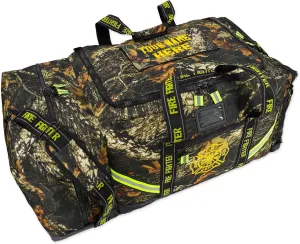Lightning X Customizable CAMO Premium Camouflage 3XL Firefighter Step-In Gear Bag w/Helmet Compartment & Embroidered Name