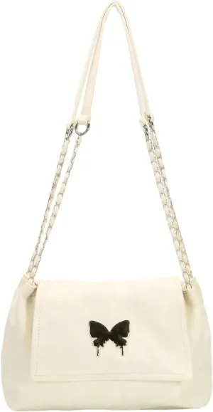 Lightweight Butterfly Crossbody Bag, PU Leather, Chain Strap, Waterproof，Crossbody Bags for Women,Gifts for Her