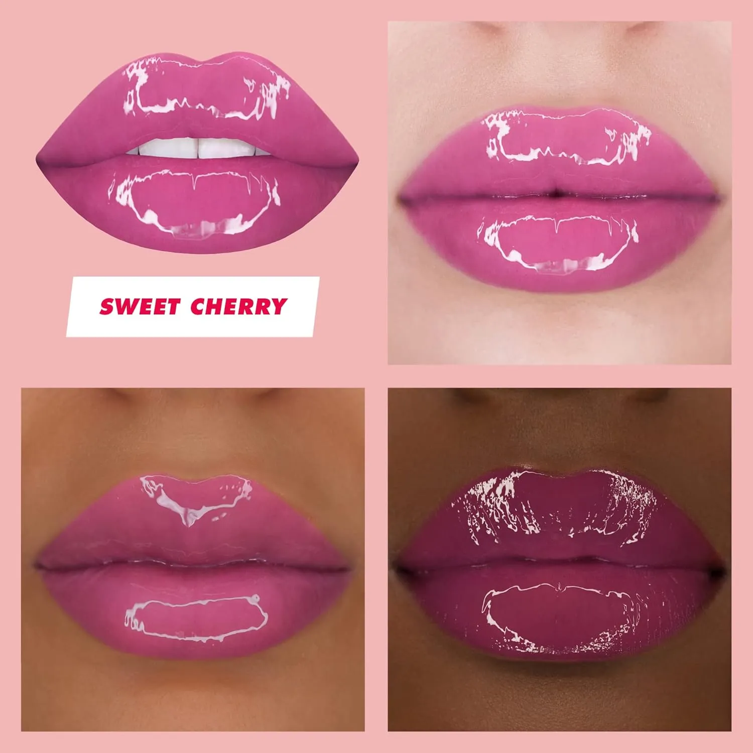 Lime Crime Wet Cherry Lip Gloss, Sweet Cherry (Soft Mauve) - Cherry Scented Lightweight, Plumping & Comfortable Ultra Glossy Sheen That Wont Stick - Long Lasting & Non-Sticky - Vegan Makeup