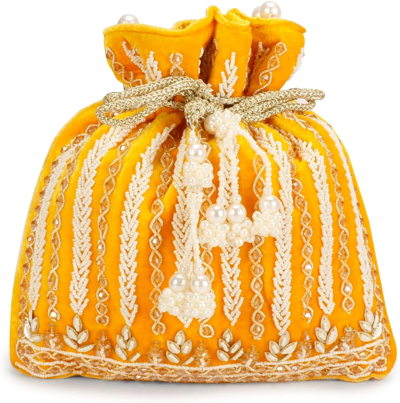 LONGING TO BUY Stylish Indian Velvet Evening Handbag & Polti Bag with White Pearl Handle & Embrodiery,Women Clutch Purses